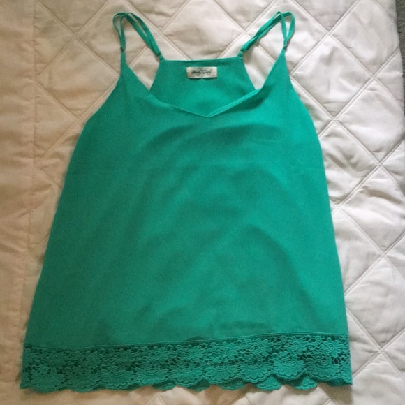 Teal/Bright Green Tank - Picture 1 of 3